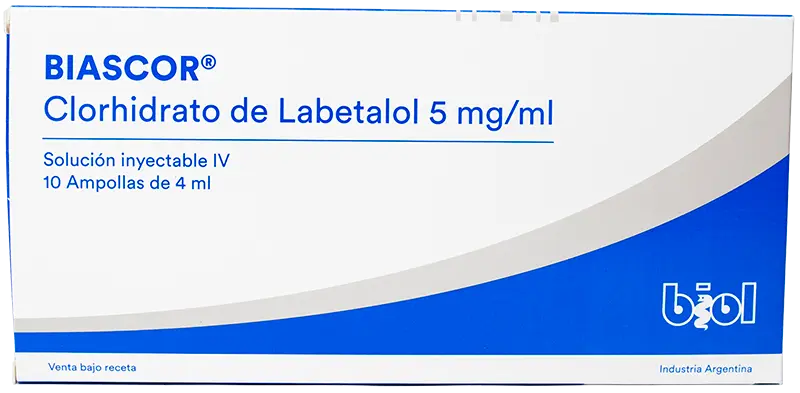BIASCOR® I.V. Labetalol para la hipertensión