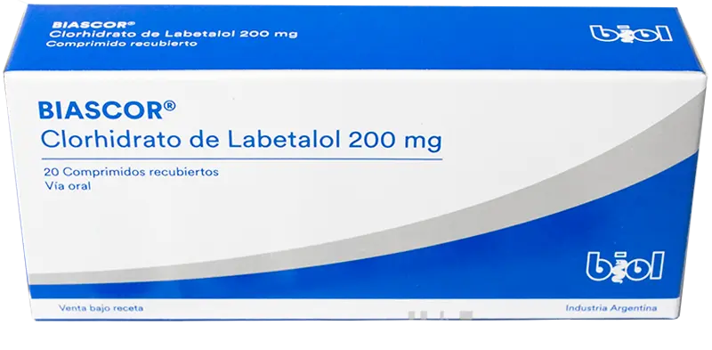 BIASCOR® Vía Oral 200 mg | Labetalol antihipertensivo